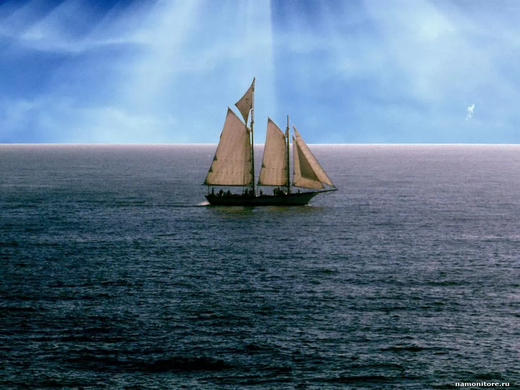 Schooner, sailing vessel, schooner, sea