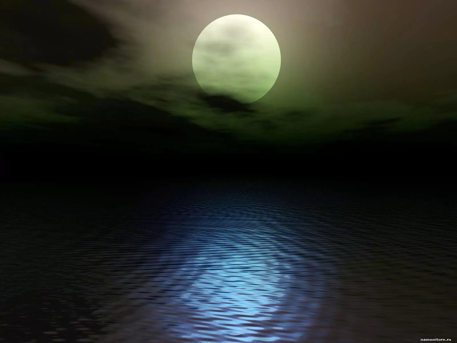 Отражение Луны в воде