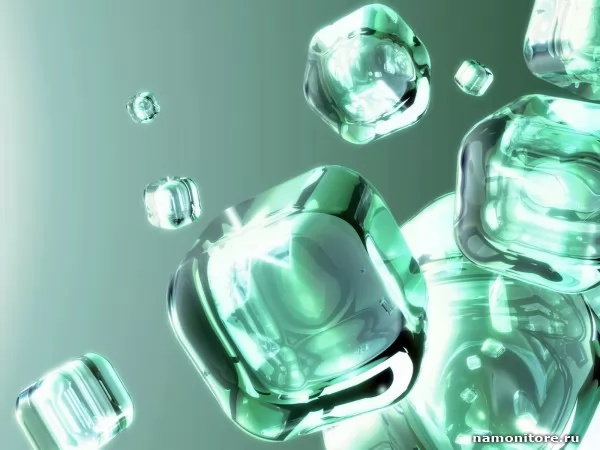 Floating Ice Cubes, 3d-графика