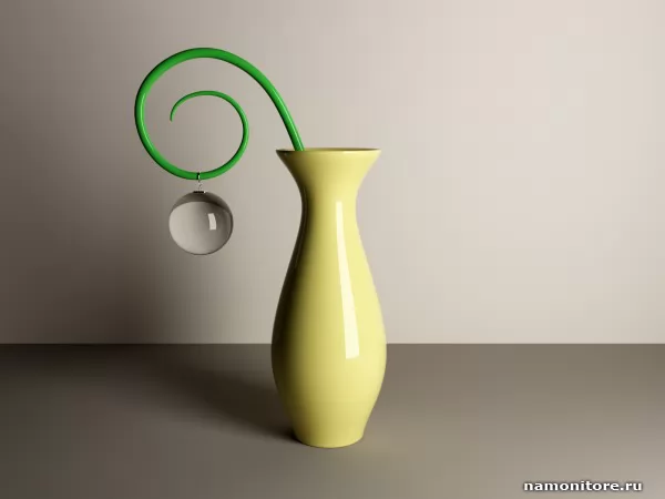 Drop. A still-life with a jug, 3D