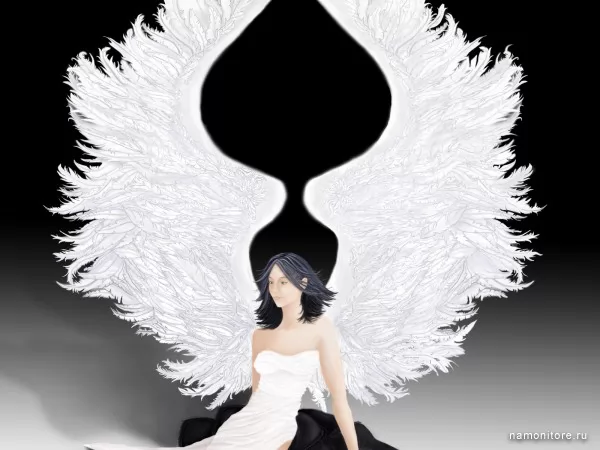 Wings of an angel, 3D