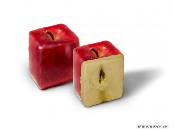 Кубические яблоки, 3d-графика