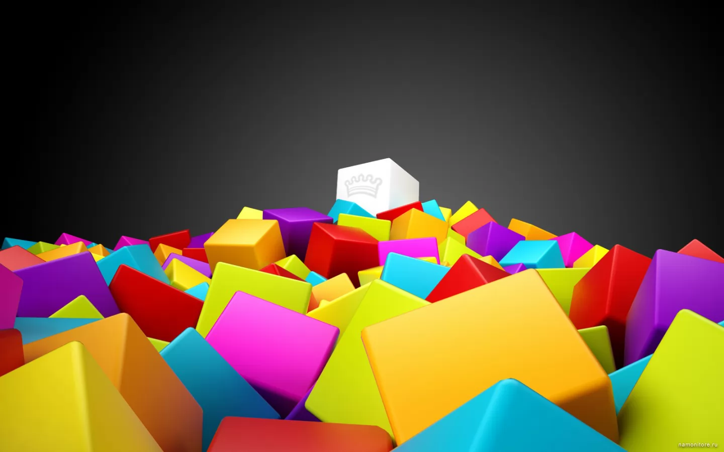 Cubes, 3D, drawed x