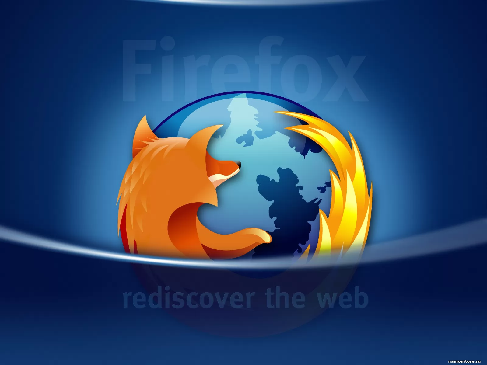 Mozilla FireFox, компьютеры и программы, рисованное, синее х