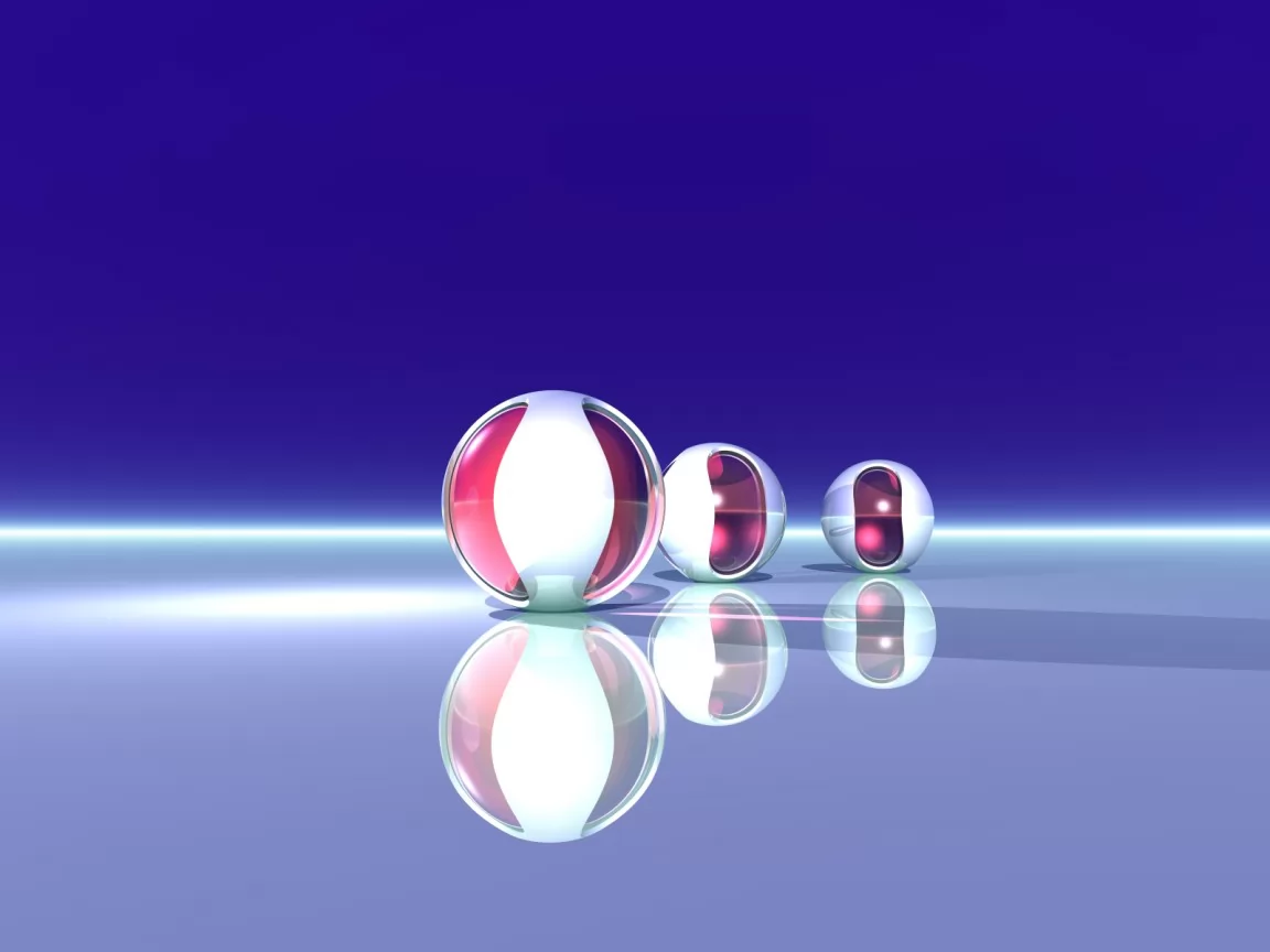 Balls, 3D, dark blue, drawed, lilac x