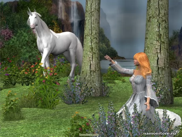 Princess and the Unicorn, 3d-графика