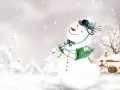 open picture: «Joyful snowman»