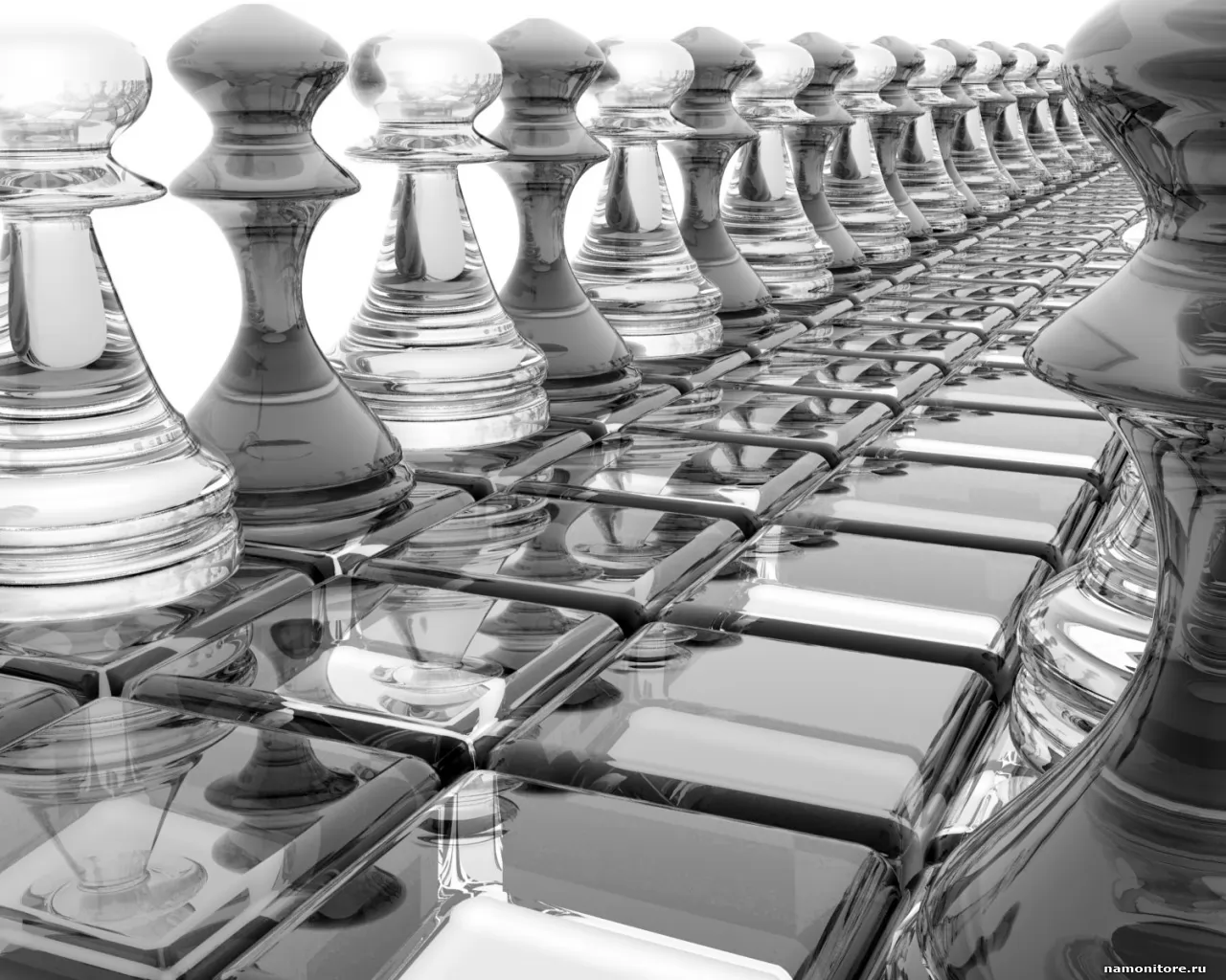 Война, 3D, рисованное, серое, чёрно-белое, шахматы х