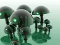 open picture: «Green mushrooms»