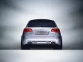 Silvery Abt As6-Avant the rear view