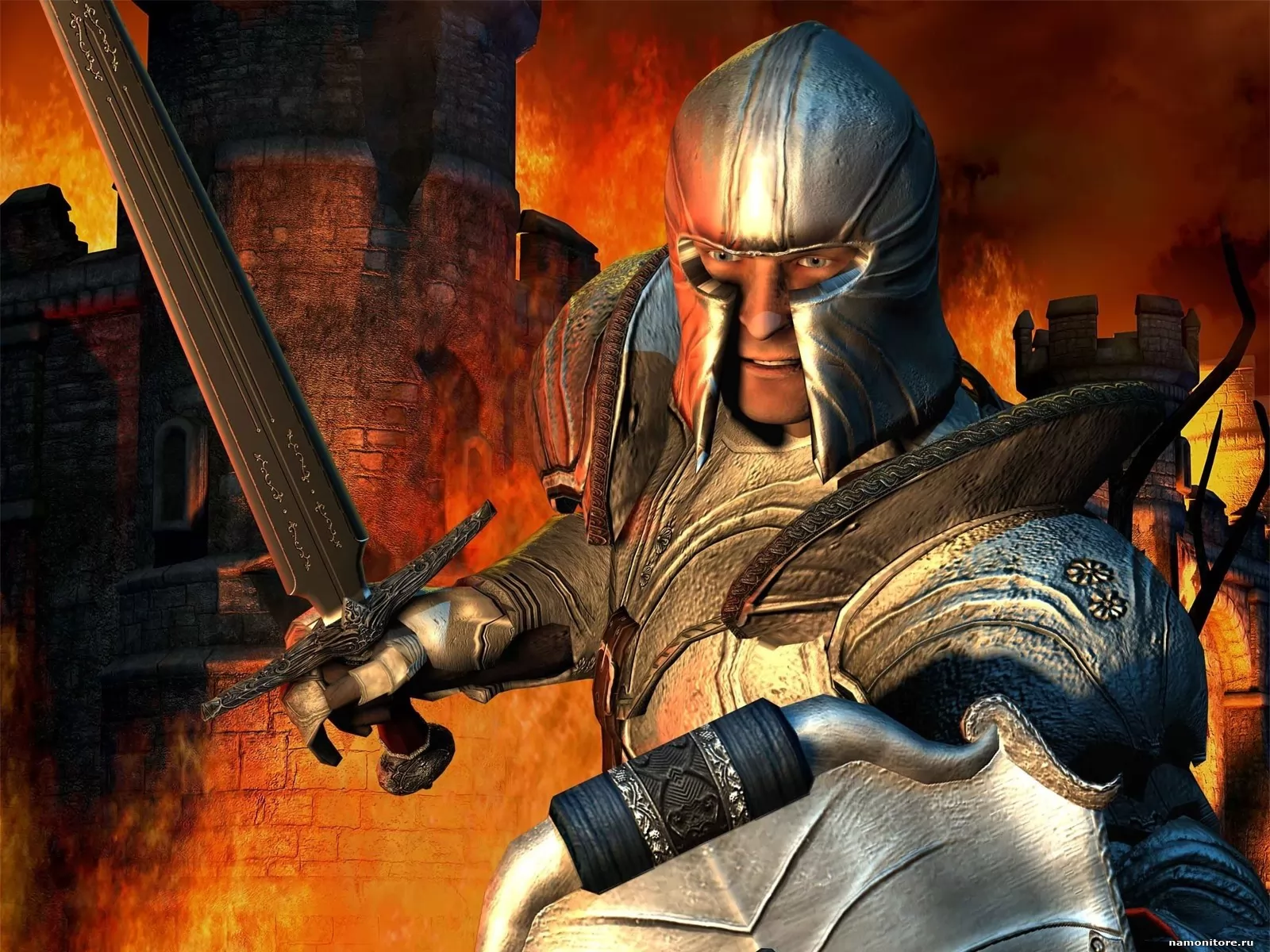 The Elder Scrolls 4: Oblivion, компьютерные игры, оружие, рыцари х