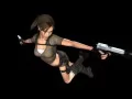 обои для рабочего стола: «Tomb Raider: Underworld. В прыжке с пистолетом»