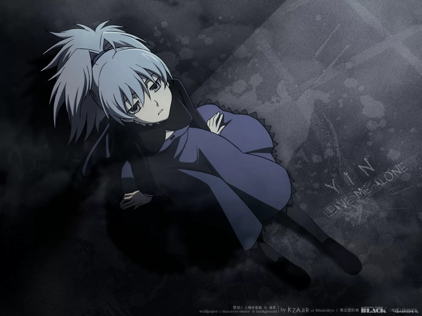 Darker Than Black, аниме, девушки, рисованное, серое х - Обои для рабочего  стола