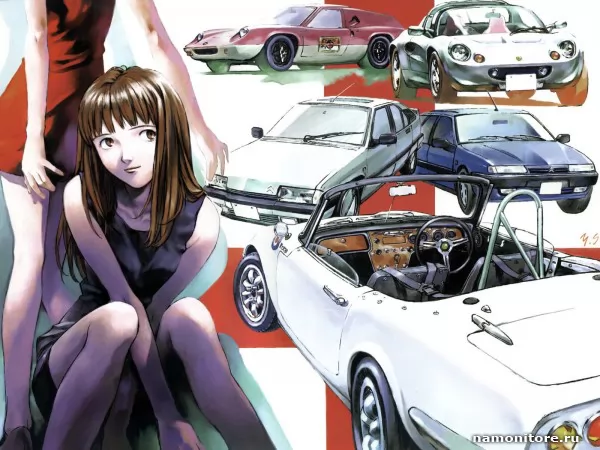 Girls and cars, Anime