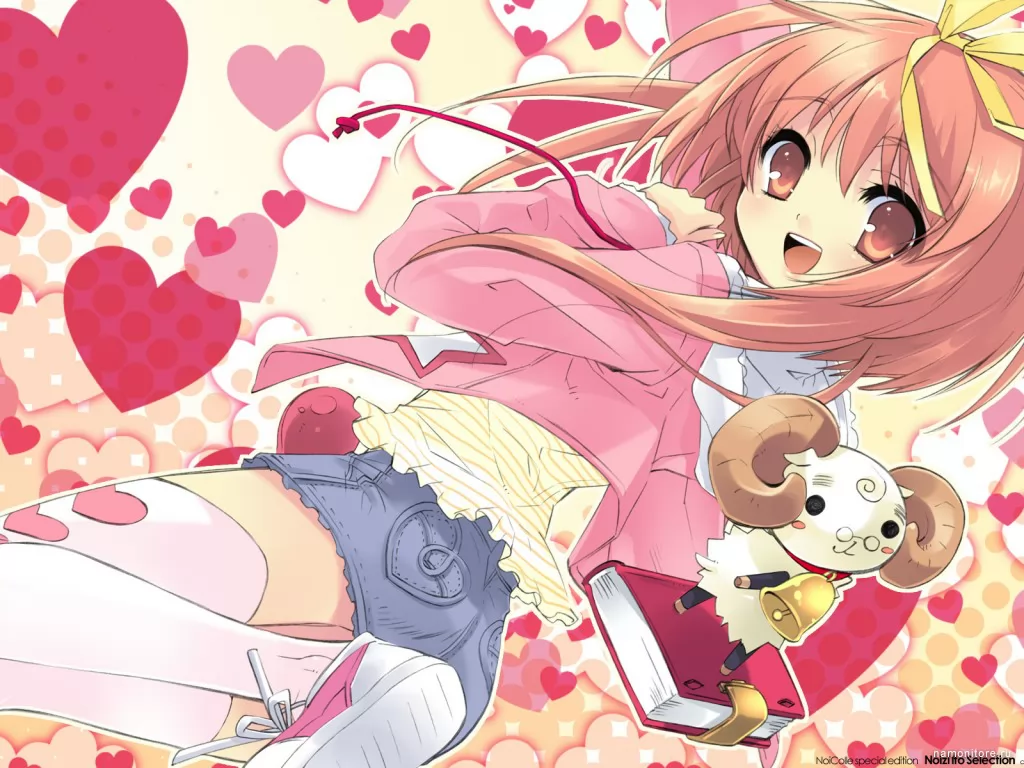 Nanatsuiro Drops, аниме, девушки, рисованное, розовое х