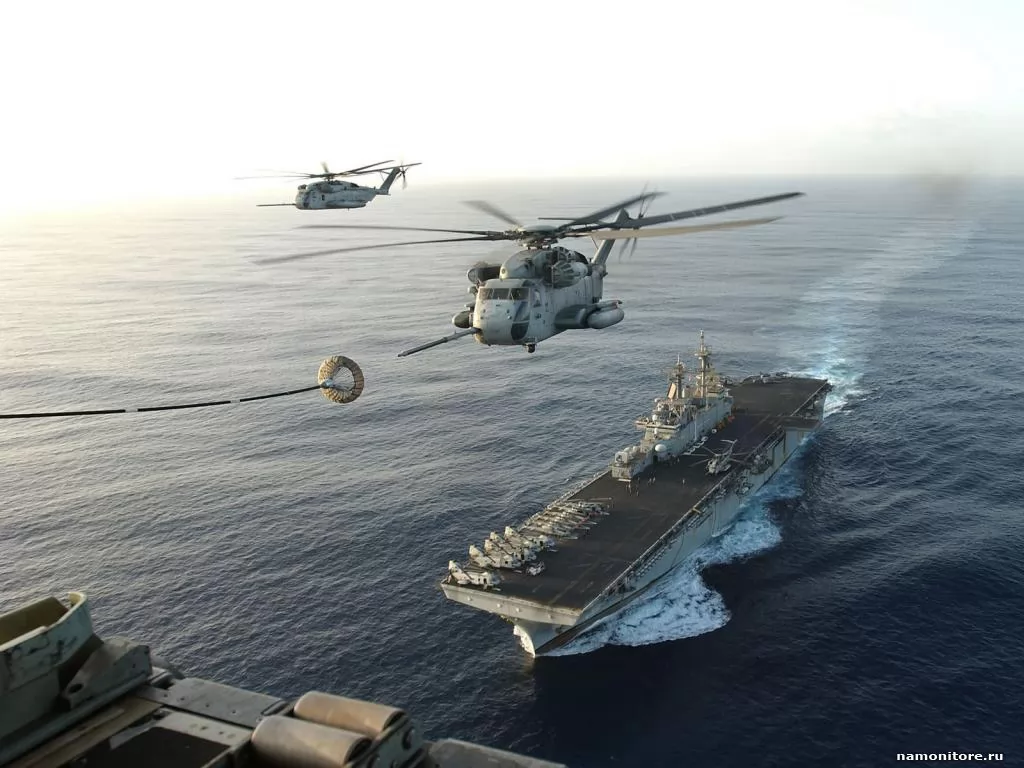 helicopter Refuelling in air, aircraft, aircraft carrier, helicopter, sea, technics x