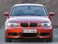 обои для рабочего стола: «Красная BMW 1Series Coupe спереди»