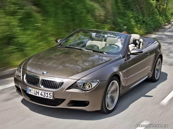 Тёмно-серый BMW M6 Cabriolet, BMW