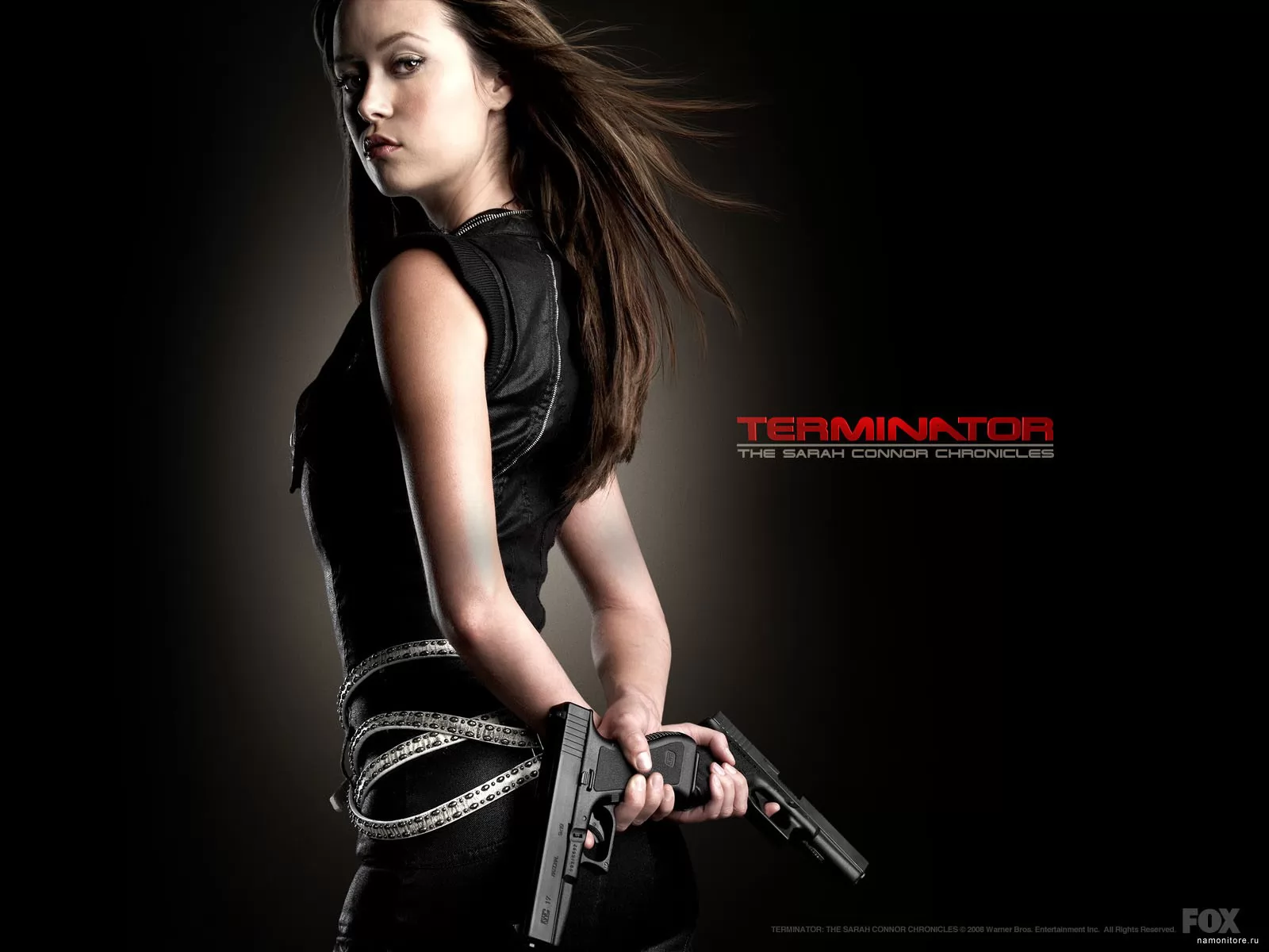 Terminator: The Sarah Connor Chronicles, black, films, girls, guns x