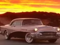 Buick and an oranzhevo-golden sunset
