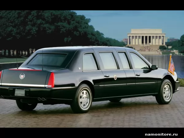 Чёрный Cadillac Dts-Presidential-Limousine, Cadillac