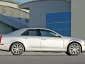 open picture: «Silvery Cadillac Sts a side view»