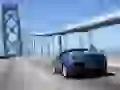 Ferrari California goes through the bridge