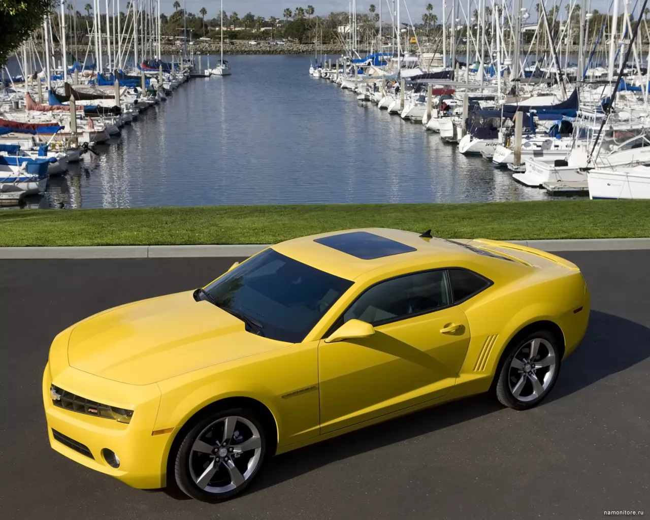 Chevrolet Camaro, Chevrolet, автомобили, жёлтое, техника х