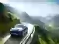 Porsche Cayenne Diesel on a mountain streamer
