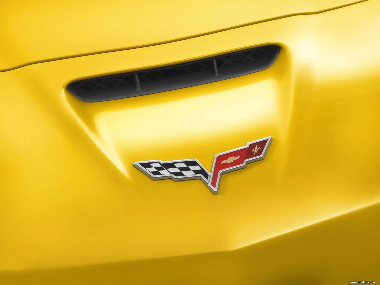 Chevrolet Corvette-C6-Z06, Chevrolet, автомобили, жёлтое, техника х