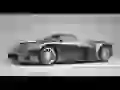 Silvery Chrysler on a grey background