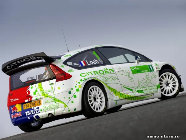 Citroen C4 WRC HYmotion4 Concept, раллийный вариант с антикрылом, Citroen
