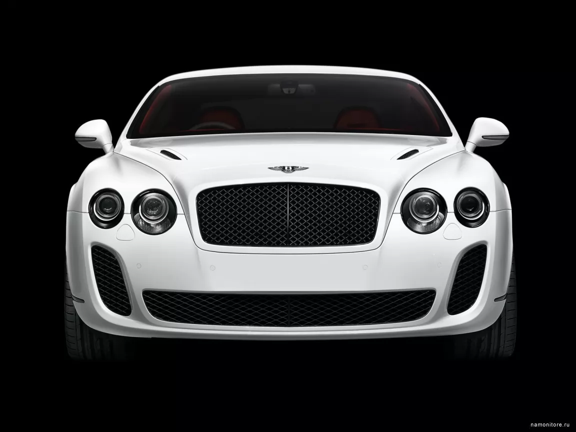 Bentley Continental Supersports спереди, Bentley, автомобили, белое, клипарт, техника х