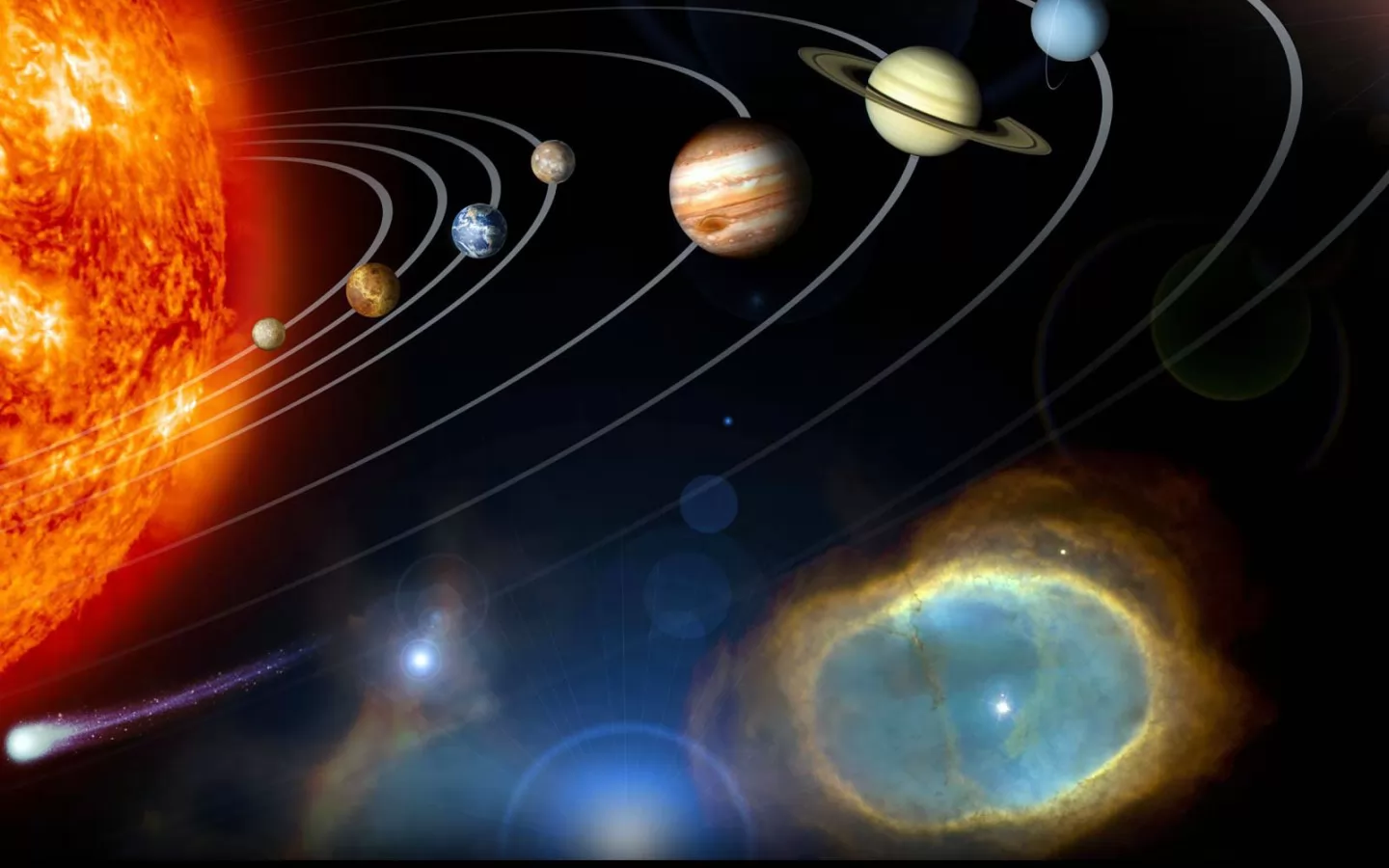 Solar system, best, black, planets, space x