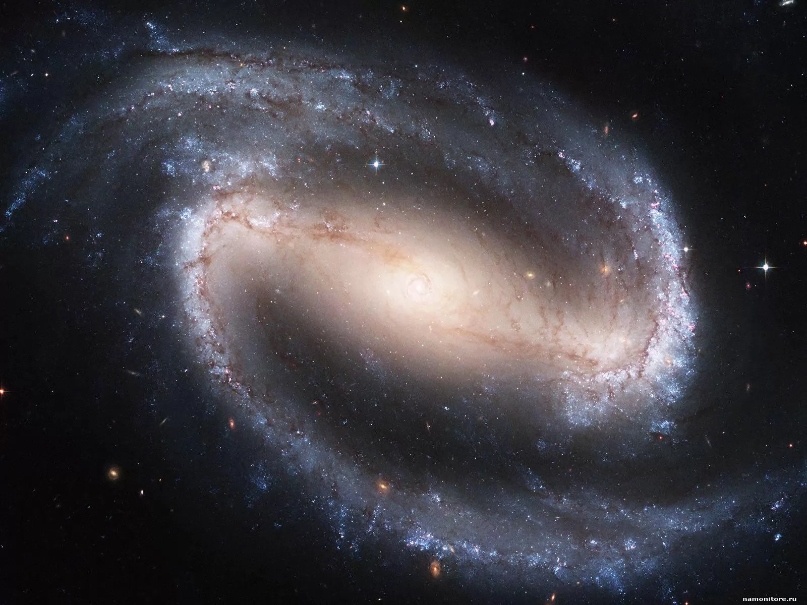 Спиральная галактика / Spiral Galaxy NGC 1300 (NASA), звезды, космос х