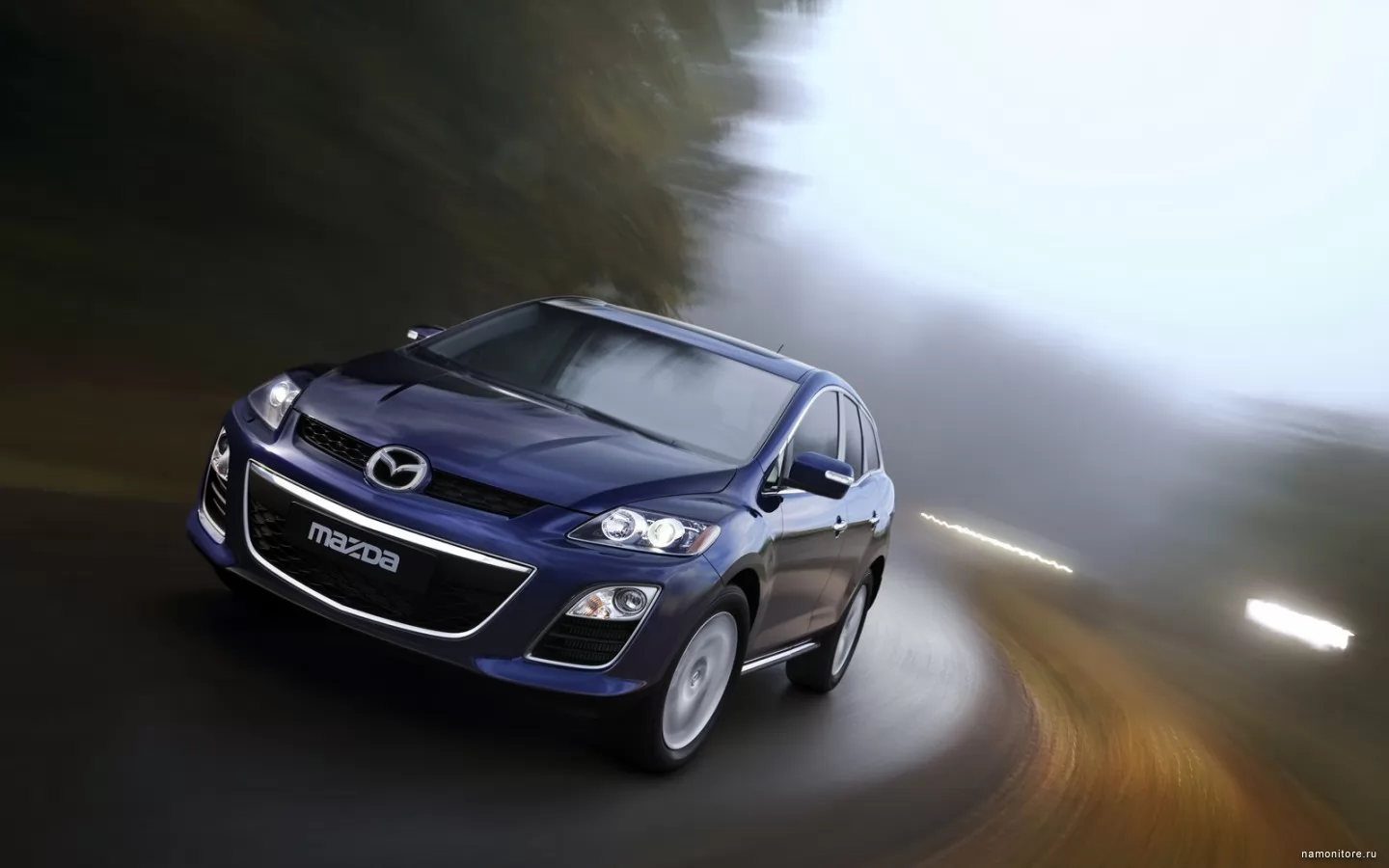 Mazda CX-7, cars, highway, Mazda, speed, technics x