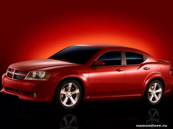 Красный Dodge Avenger Concept, Dodge