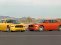 обои для рабочего стола: «Жёлтый и оранжевый Dodge Charger»