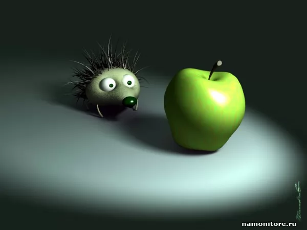 Еж и яблоко, Компьютерная Графика