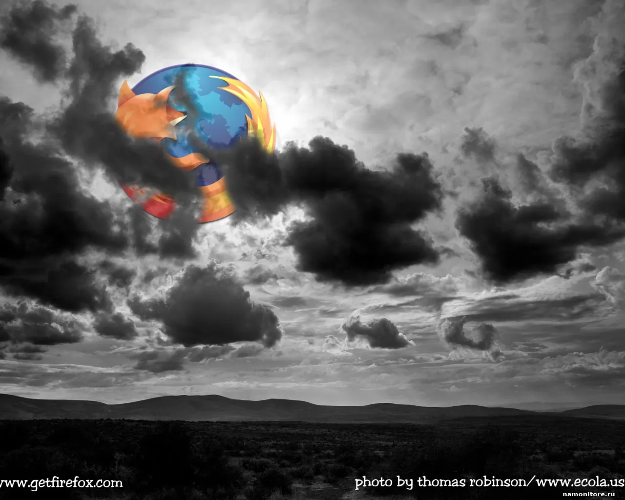 Mozilla Firefox, компьютеры и программы, рисованное, серое, чёрно-белое х