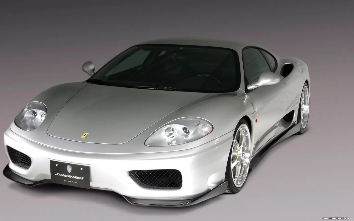 Ferrari 360 Modena JNH, Ferrari, автомобили, клипарт, лучшее, серебристое, серое, спорткар, техника х