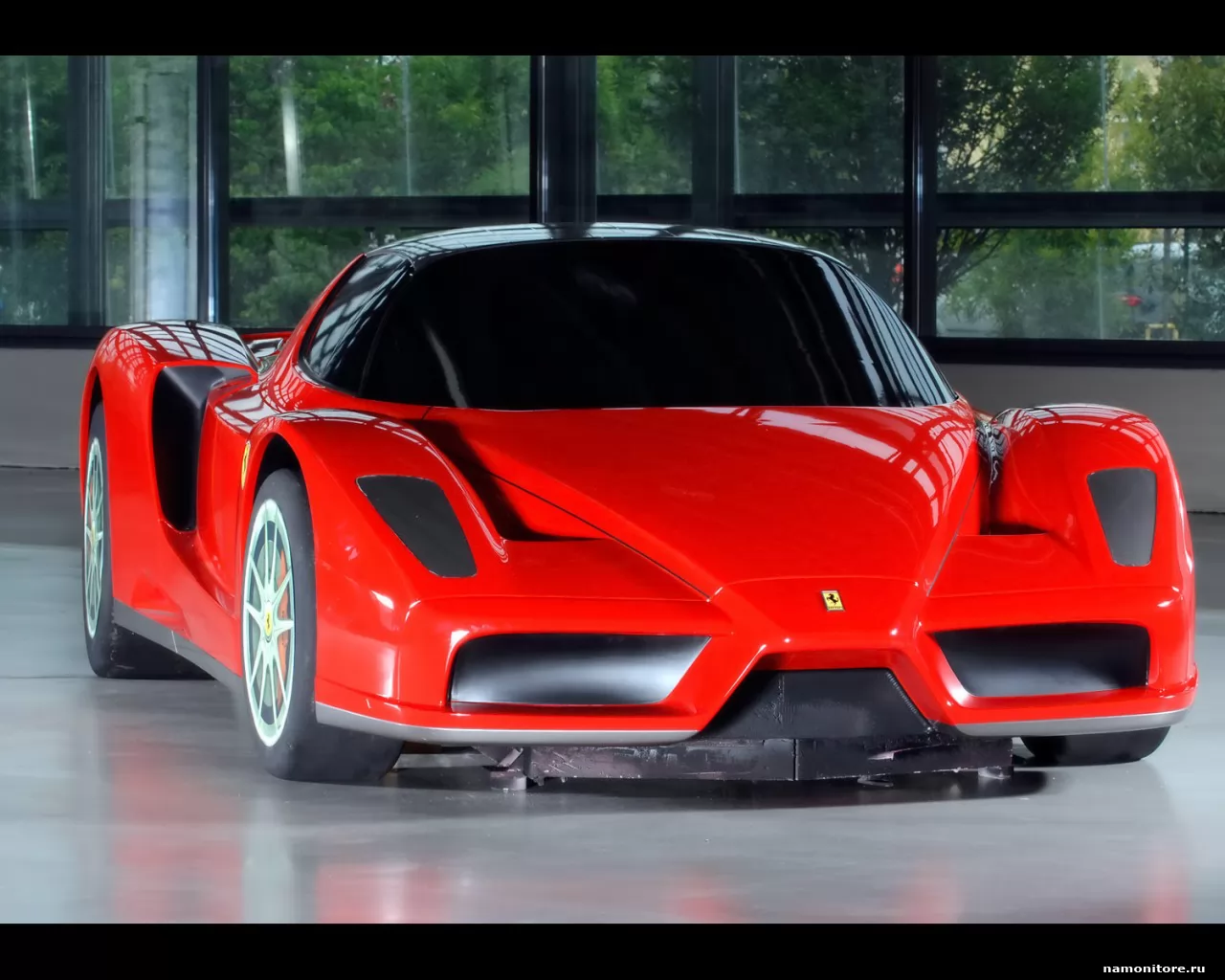 Ferrari Millechili Concept Model, Ferrari, автомобили, красное, оранжевое, спорткар, техника х