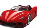 обои для рабочего стола: «Красная Ferrari Aurea-Spider на белом фоне»
