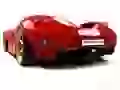 Red sports Ferrari Aurea-Berlinetta-Dgf on a white background