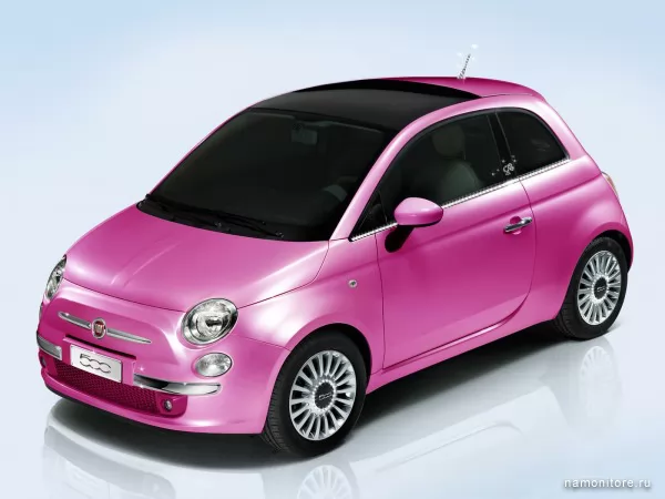 Розовый Fiat 500 Barbie Concept, Fiat