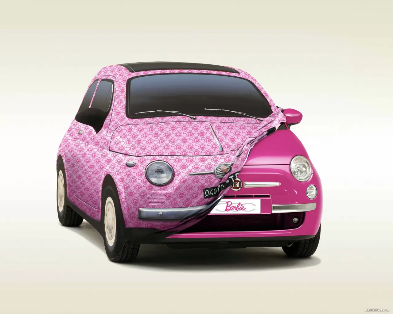 Fiat 500 Barbie Concept, 3D, Fiat, , , , ,  