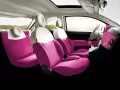 Fiat 500 Barbie Concept. White-pink seats in the car