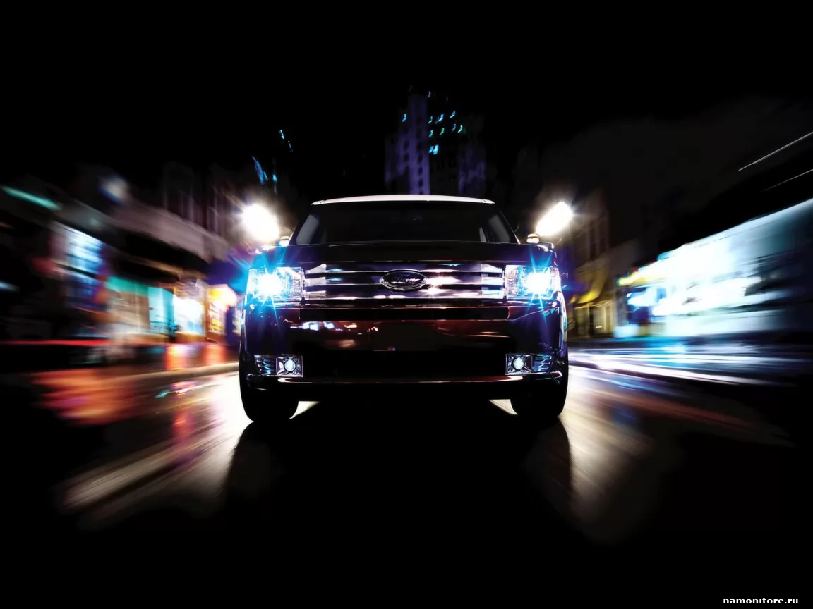 Ford Flex in front, best, black, cars, Ford, night, off-road cars, speed, technics x
