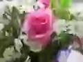 The Bouquet with a dominating pink rose