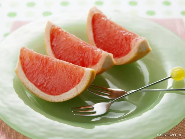 Dolgi of grapefruit, Meal, food, fruits